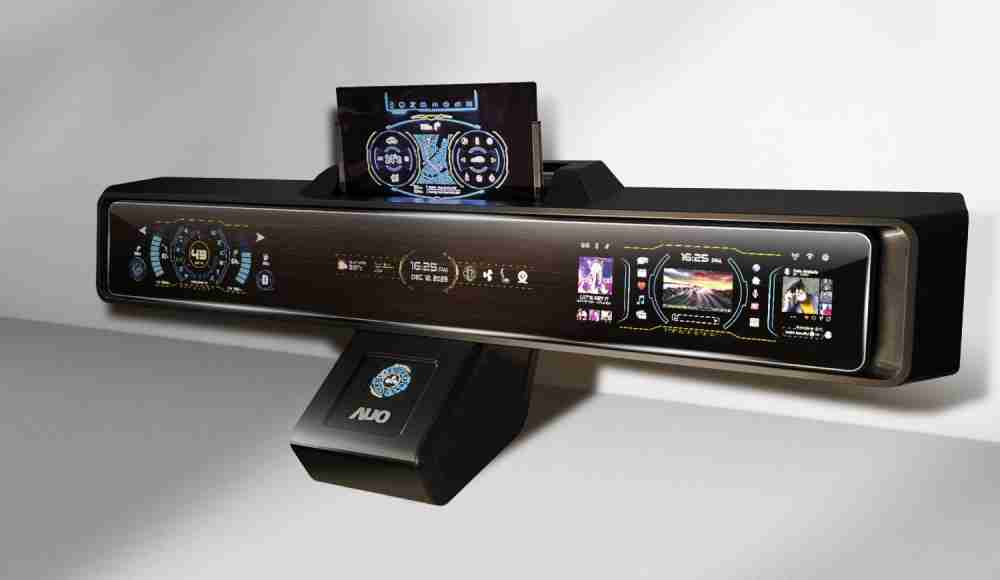 OBPayMicro LED沉浸式车舱显示方案结合 可卷式、、可伸缩的Micro LED应用并可呈现不同的质感纹路，，展现人性化设计