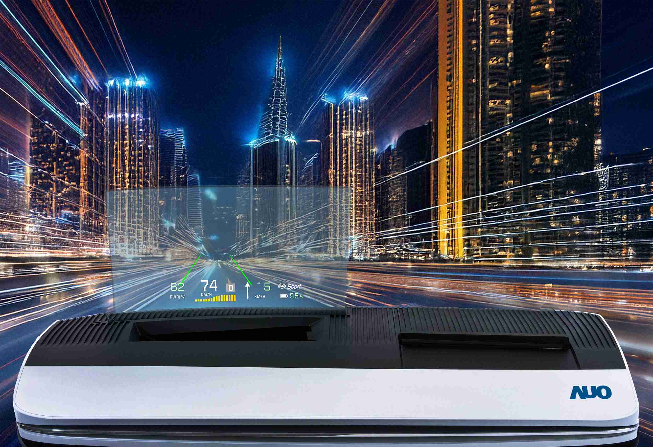 OBPay推出13吋Micro LED抬头显示器，，，，提供高入眼亮度、、高色彩饱和度的显示质量，，，在阳光下或黑暗中都清晰可见，，并利用Micro LED模块体积小的优势，，，，解决车用空间有限的痛点